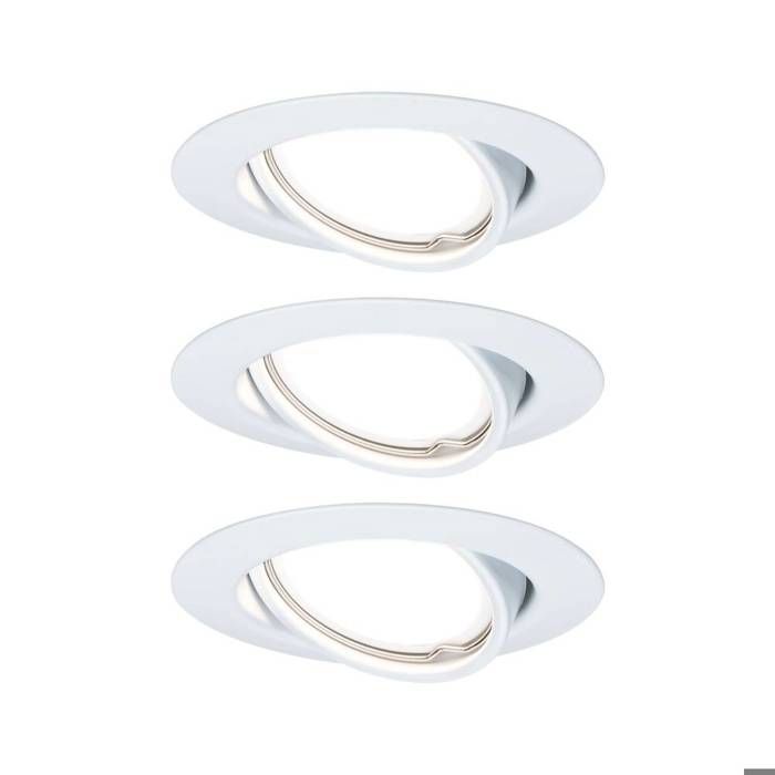 Paulmann 93422 Base Spot encastrable jeu de 3 LED GU10 15 W blanc