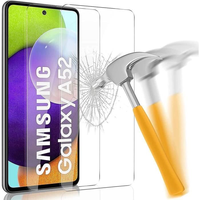 Lot / Pack de 2 Films Verre Trempé Pour Samsung Galaxy A52/ A52 4G