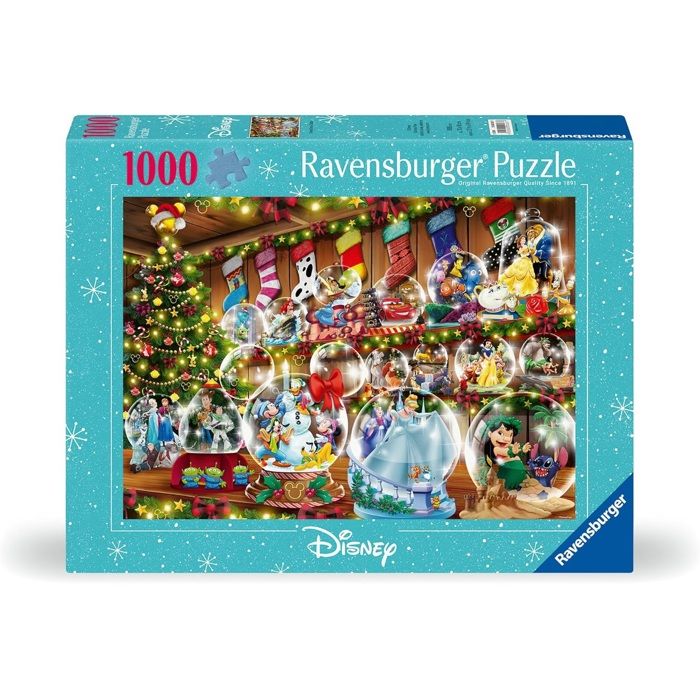 Puzzle - RAVENSBURGER - Boules à Neige Disney - 1000 pièces - 70x50 cm - Fabriqué en Allemagne