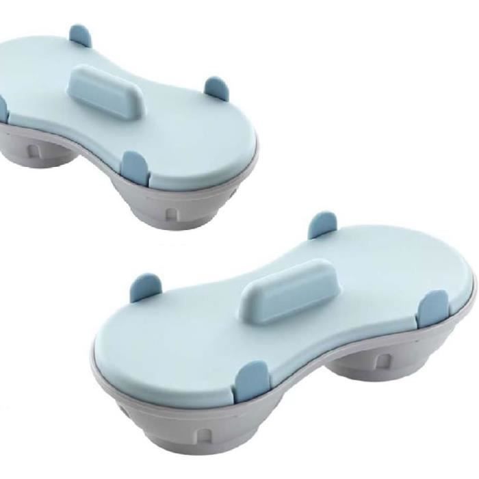Lot De 2 Pocheuses à œufs Pour Micro-ondes - Double Cavité - Polypropylène Sans BPA - Orange Et Bleu