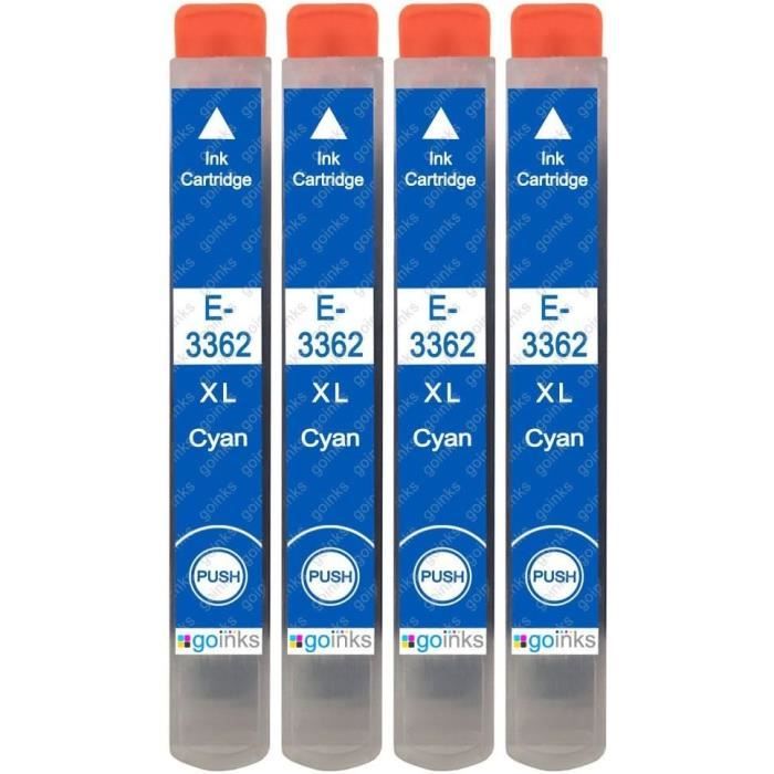 CT302220S - Cartouche compatible Epson - T302220 - Cyan -650 Pages à 5% de couverture de page