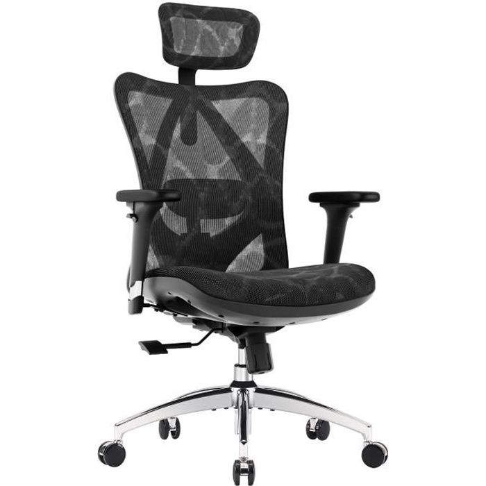 Chaise de jeu pour PC Chaise de bureau ergonomique Chaise d'ordinateur de  course Chaise de bureau en cuir PU à dossier haut avec soutien lombaire  Accoudoir Appui-tête Chaise pivotante roulante pour femmes