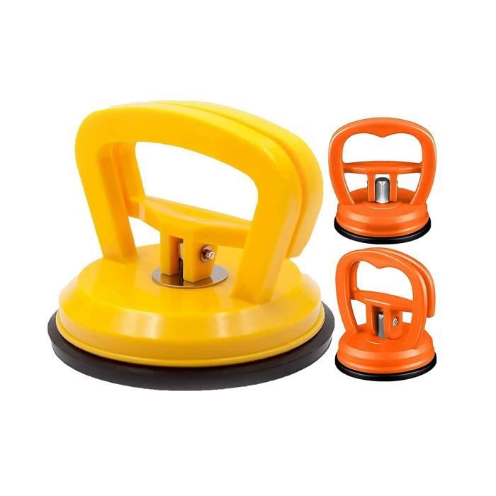 Kit 4 Ventouses Puissantes - Levage 10kg - Débosselage Voiture - Écrans Télé/Phone - Carrelage