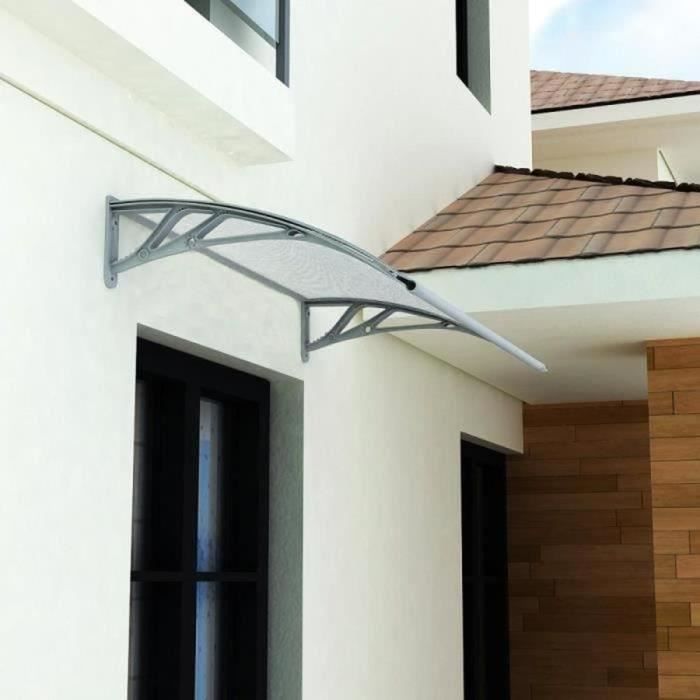 Marquise Auvent De Porte 120 X 80 Cm Terrasse Toit Semi Transparent Gvh017 Songmics Achat Vente Marquise Auvent Songmics Marquise Auvent D Cdiscount