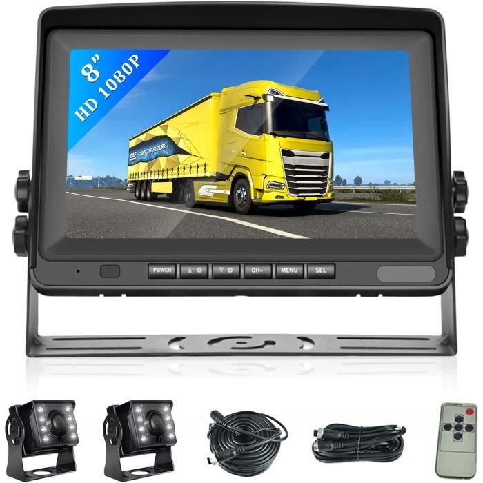 Caméra De Recul ATOVANKA Pour Vélo – Écran 4,3″ HD, Vision Nocturne Couleur, Grand Angle 110°, Batterie 5000mAh