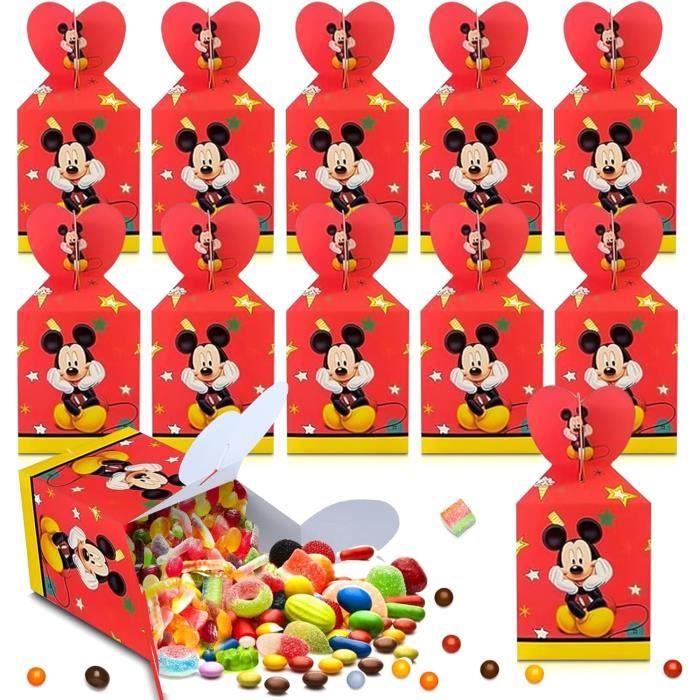 Sinload Lot De 24 Boîtes à Friandises Fraise, Carton Rose 15,5x9,9x21,1cm Pour Anniversaire