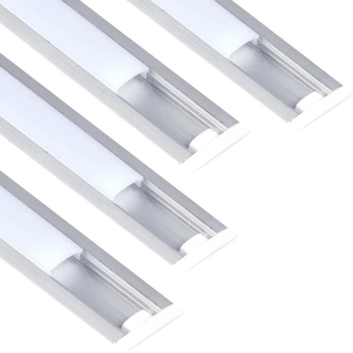 Jandei Aluminiumprofil Für LED-Streifen Mit Deckel – 2 Meter, Perfekt Für Tolle, Gleichmäßige Beleuchtung