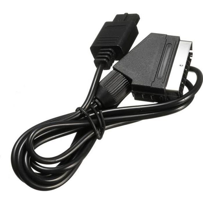 Câble péritel AV RGB Scart pour Nintendo GameCube, N64 et Super