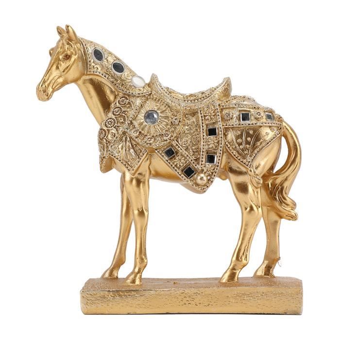 Figurine de cheval en bois Modèle de cheval en bois de style européen