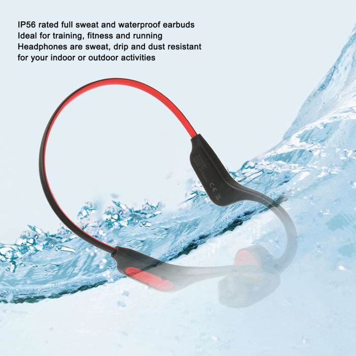 Casque Sport DACOM - Bande De Cou Bluetooth IPX6 - 20h Autonomie - Étanche, Léger (22g) - Pour Running, Salle De Sport