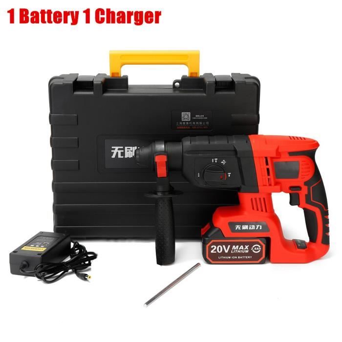 Perforateur Sans Fil ONEVAN 18V + 2 Batteries - Marteau Piqueur Burin