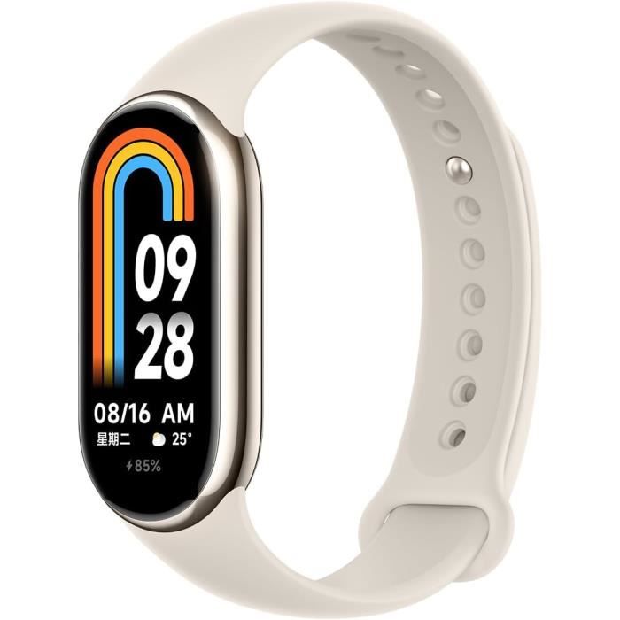 Mi Smart Band 8 Gold Montre Connect e Affichage Fluide Jusqu