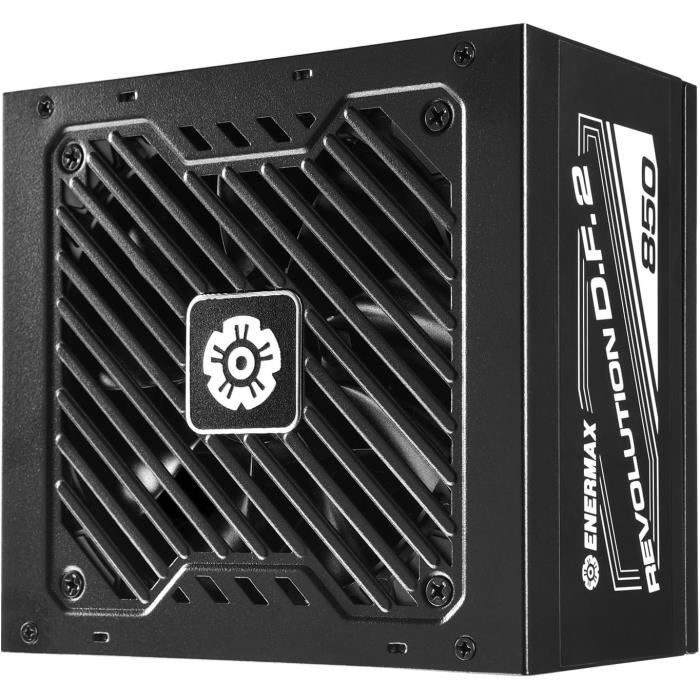 Alimentation PC ENERMAX Revolution D.F. 2 850W 80+ Gold Full Modulaire – Ventilateur Semi-Fanless, Condensateurs Japonais