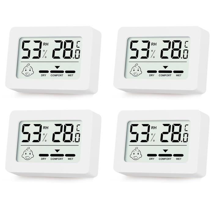 Thermomètre Hygromètre ThermoPro TP357 Bluetooth - Mini Pour Intérieur, Avec Alertes Température/humidité