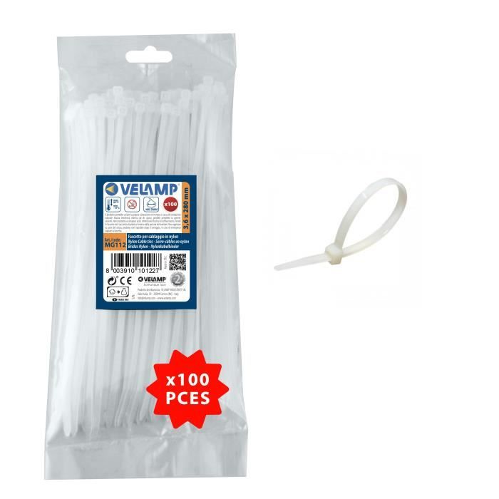 LIVAIA Set Serre-câbles Blanc, 3 Tailles Moyen (15cm, 20cm, 30cm) - Collier  Attache, Cable Management - LIVAIA - Cdiscount Bricolage
