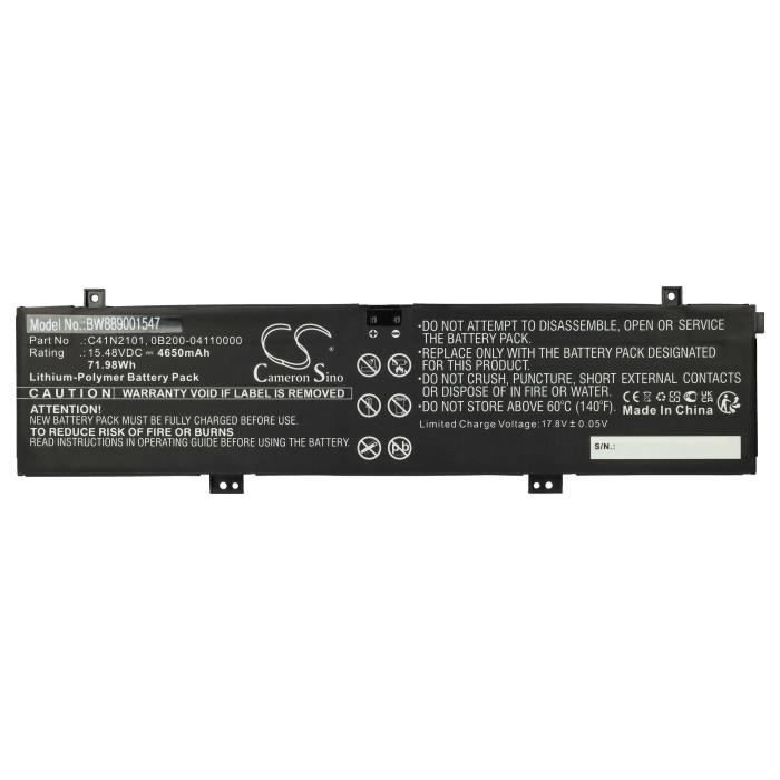 Batteria per Asus ZenBook Pro UX550VD-BN067T Pro UX550VD-BN045T 4650mAh 15, 4V
