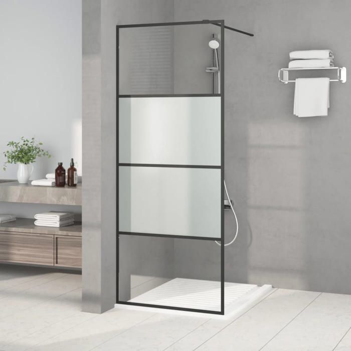 vidaXL Paroi de douche semi dépoli 80x195 - vue 2