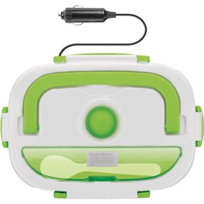 Gamelle Chauffante électrique Portable 1.7L - Lunch Box 3-en-1 (12V/24V/220V) Pour Voiture, Bureau, Voyage Avec Sac