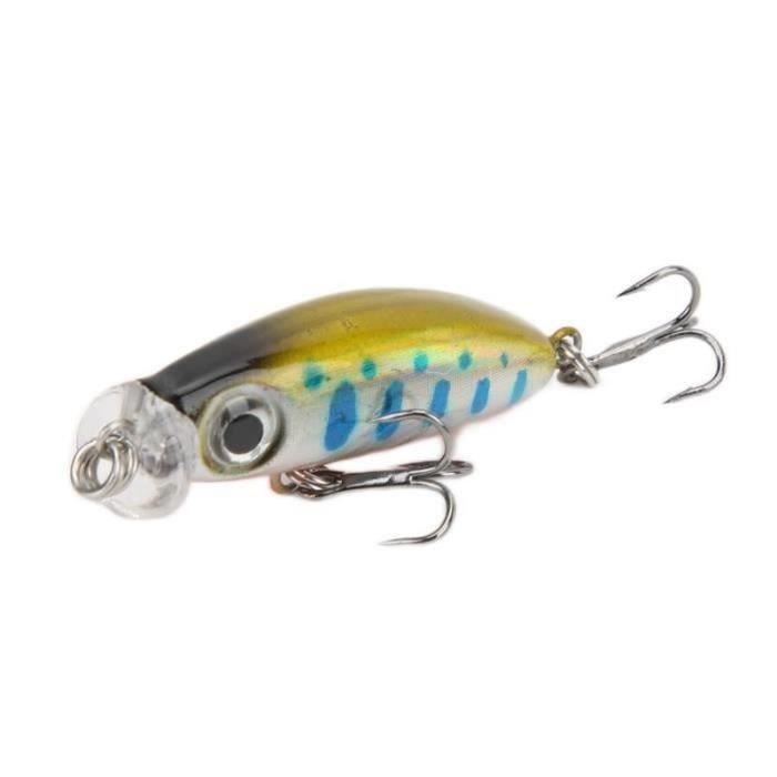 Leurre De Pêche Artisanal Spasm Lures - Crankbait Bois Vert/Jaune - 40 Mm, 4.5g