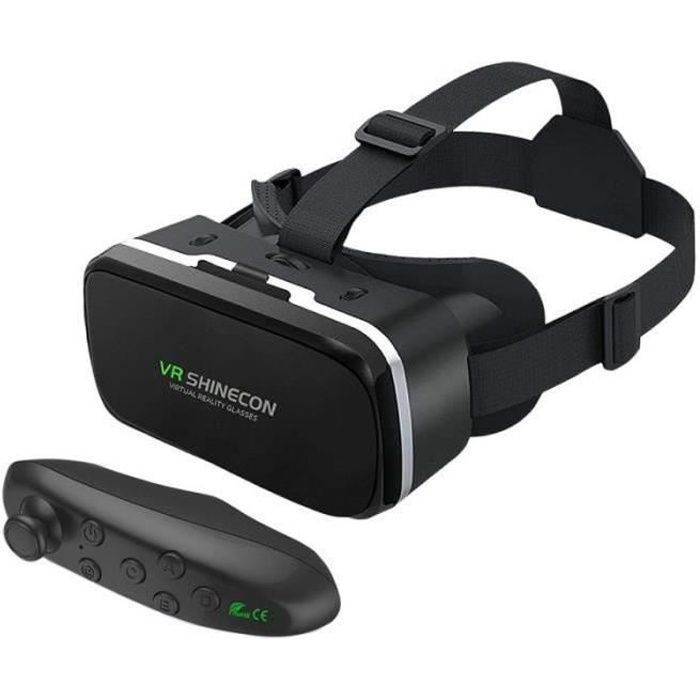 Acheter Lunettes de réalité virtuelle, casque 3D VR avec télécommande pour  téléphone intelligent