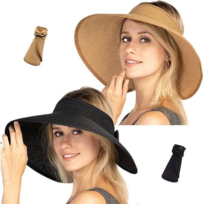 Chapeau de Paille Pliable Femme l