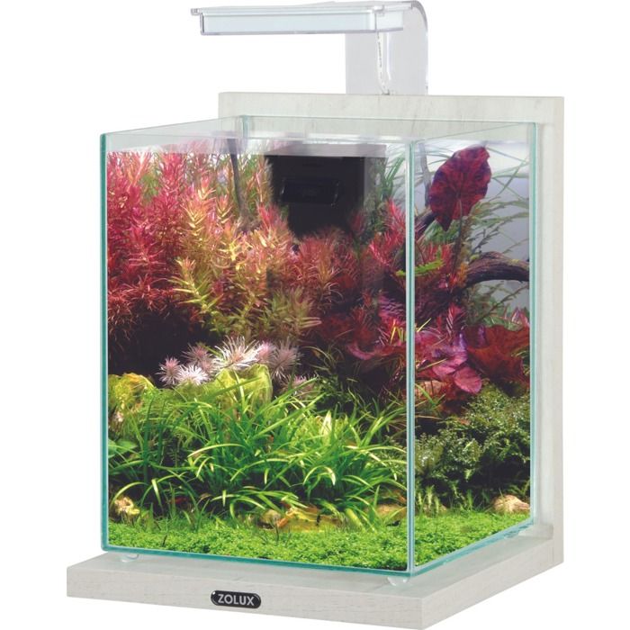 Aquarium poisson équipé 10 litres Jalaya 2 cérusé blanc - Zolux Blanc