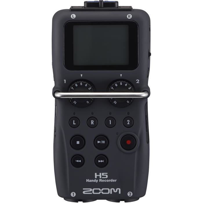 Zoom H5 Enregisteur multipiste numérique 4 pistes à microphones intercheangeables - potentiomètres de gain analogiques