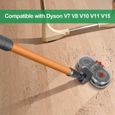 Tête de Vadrouille pour Dyson V15 V11 V10 V8 V7 Aspirateur Sans Fil, Brosse de Nettoyage Accessoire pour Parquet Sols Durs avec[186]-1
