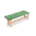 Coussin - Blumfeldt Naxos - Pour chaise de jardin -  Polyester & mousse - 140 x 7 x 49 cm - Vert-1