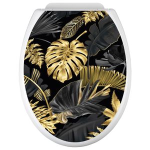 Stickers WC, stickers abattant de WC Bouddha galet bambou - Art Déco Stickers