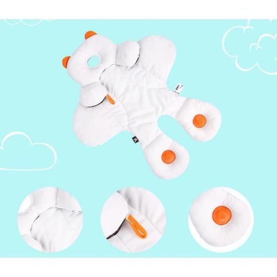 Coussin Rafraîchissant Pour Poussette Et Siège Auto - 78x32 Cm, Fibres Végétales - Anti-transpiration, Lavable, Universel