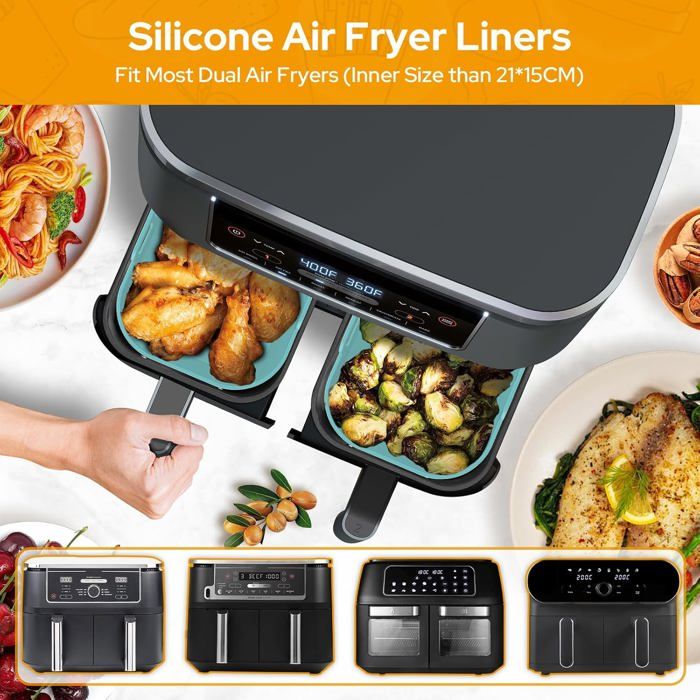 Tapis En Silicone Friteuse D'Air U2013 Accessoires Friteuse U2013 Protection De Friteuse D'Air