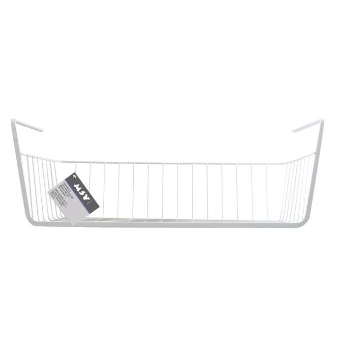 COSTWAY Organiseur Suspendu 6 Paniers Métalliques Réglables - Pour Cuisine, Salle De Bain Ou Placard | Noir Polyvalent