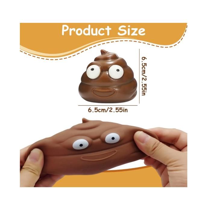 Balles Anti-Stress de Faire Caca, 2 Pièces, Squishies Soft Squeeze ...