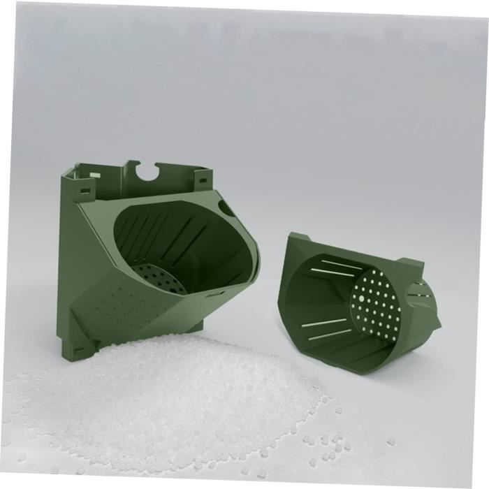 Jardinières Balcon En Jacinthe D'Eau - Lot De 2 Avec 4 Pots Amovibles - 80x20x18cm - Marron Clair - Pour Extérieur - 12