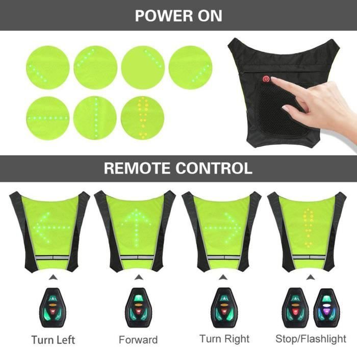 GOMETY Lot De 6 Pendentifs Réfléchissants LED – 3 Modes (Continu, Clignotant Lent, Rapide) – Sécurité Enfants Et Adultes