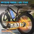 Vélo électrique rétro MX02S, moteur 1000W, batterie 48V17AH, frein à huile, vélo électrique montagne shimano 7 vitesses-2