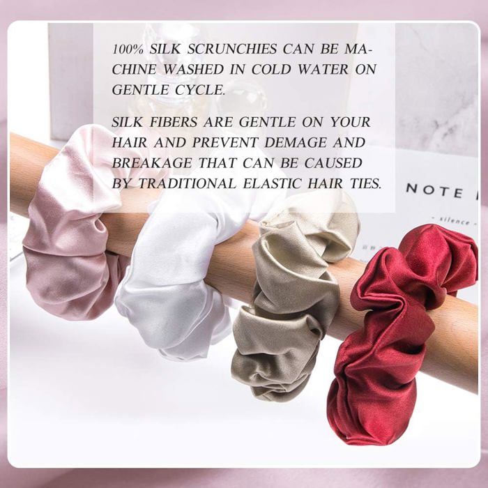 Chouchou cheveux femme fille élastique scrunchies : par lafabricdeluce001
