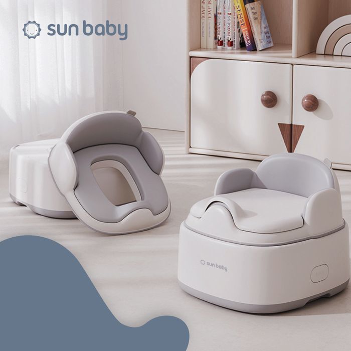Pot Bébé WC Interbaby – Imitation Toilette Adulte Avec Son & Lumière, Chaîne De Chasse, Antidérapant & Porte-Rouleau Intégré