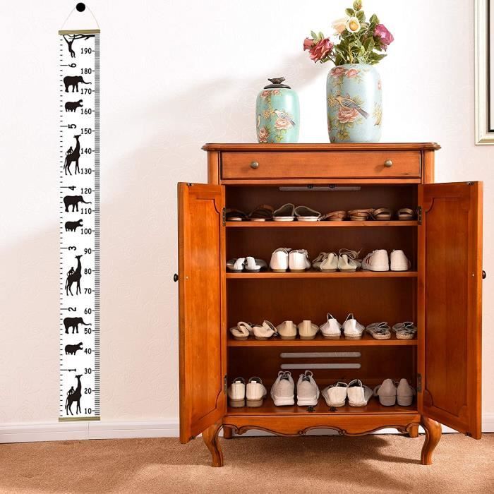Toise Pliable En Bois Murale Enfant|Toise Croissance Hauteur
