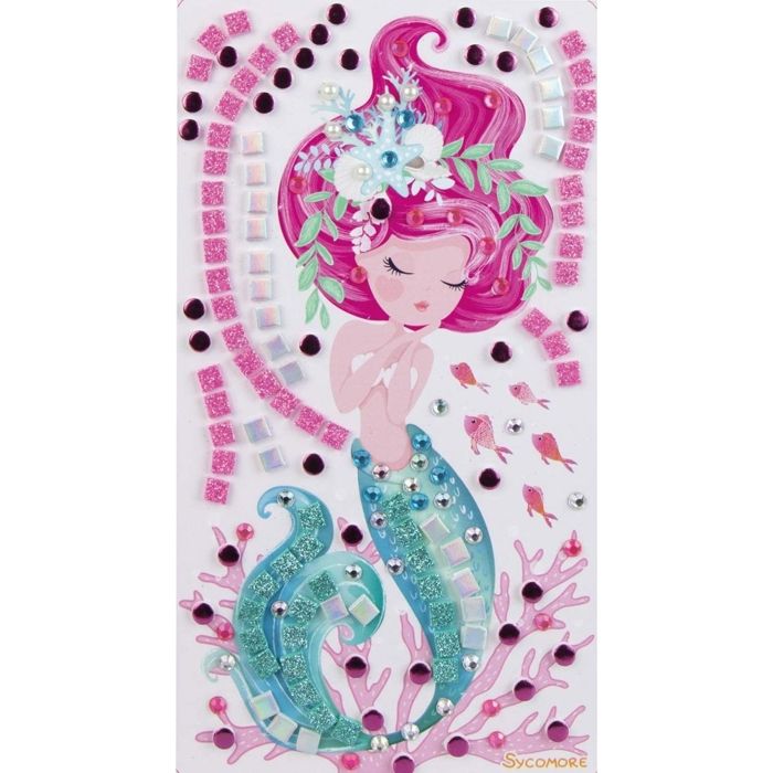 Jeu créatif - Mosaïques à coller - 6 tableaux licornes - Dès 5 ans - Loisirs créatifs