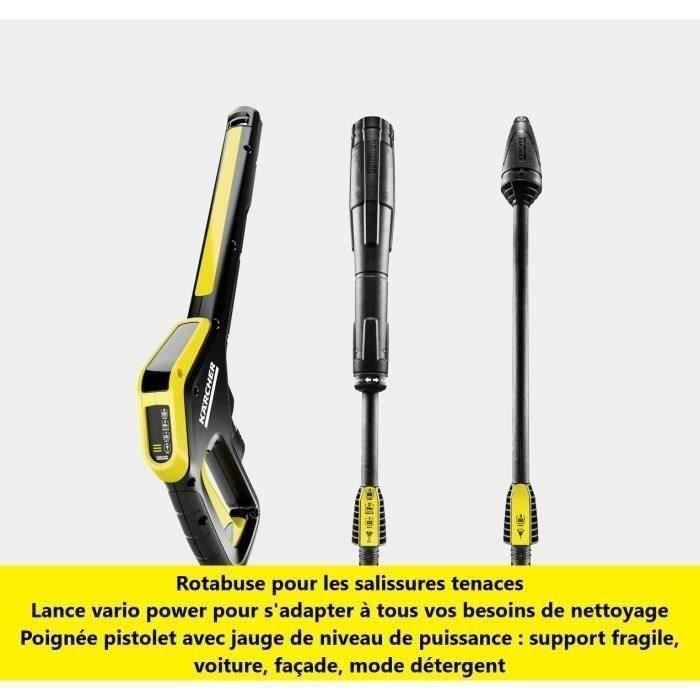 Kärcher K4 Power Control Flex Home - Nettoyeur Haute Pression 130 Bar, Kit Maison, Avec T5 Et Détergent