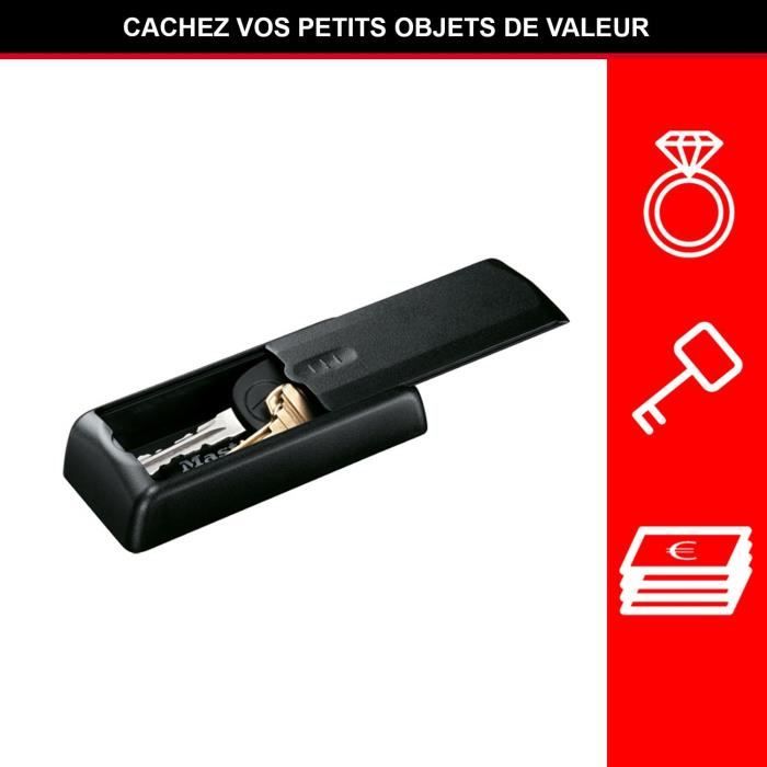 Coffre Magnétique Pour Voiture - À Fixer Sous Le Châssis - Antivol Discret 9x7,5x4,5 Cm