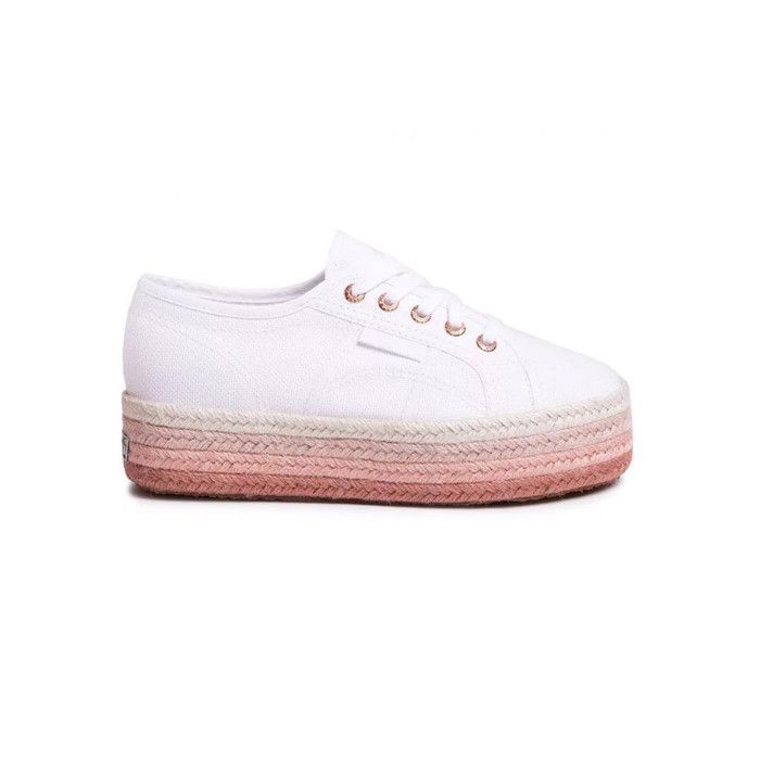 Superga blanche compensée discount