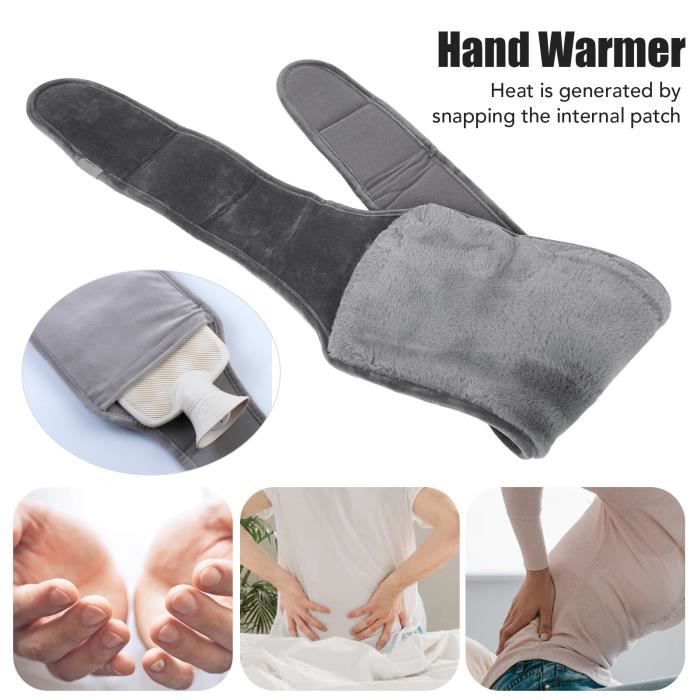 OMABETA Ceinture de taille pour bouillotte Ceinture chauffante pour  l'utérus, gris foncé, réglable, épaisse et hygiene nettoyage