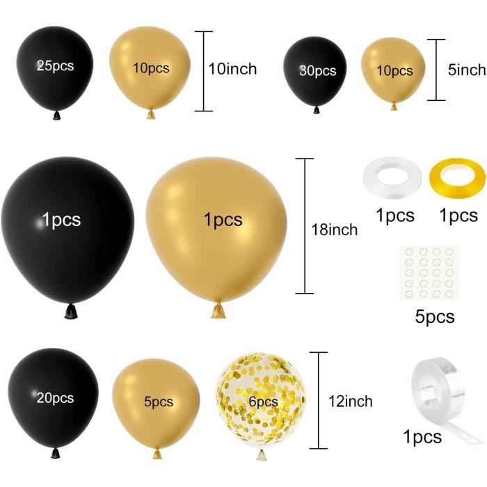 108PCS Kit Arche Ballon, Ballons Confettis, pour Deco Anniversaire, Fête  Mariage et Decoration Nouvel An - Cdiscount Maison