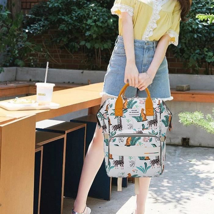 Sac à Dos à Langer Grande Capacité LEcylankEr - Oxford Isotherme - 5 Styles - Pour Mamans Modernes