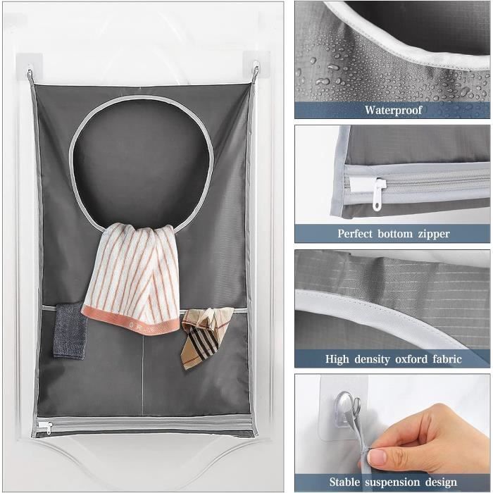 2 Sacs à Pinces à Linge Woanger – Avec Crochets Suspendus 15x11 Pouces