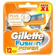 GILLETTE Lames Fusion Power (pack de 12)-3