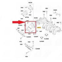 TURBORURY Compatible/remplacement Pour Tube Collecteur à Induction Ford Focus II Focus C-MAX 1.6 TDCI 90HP 110HP 1440439 3M5Q9351CD 3M5Q-9351-CD